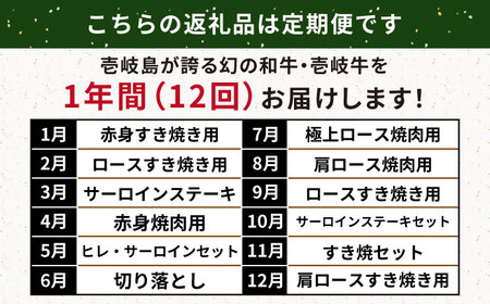 【全12回定期便】壱岐牛年間定期便 [JBO162] 肉 和牛