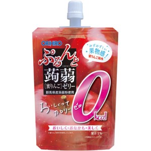 オリヒロ ぷるんと蒟蒻ゼリー スタンディング カロリーゼロ ＜蜜りんご＞ 1ケース(48個入) こんにゃく ゼリー パウチ 低カロリー 蒟蒻 コンニャク りんご リンゴ 蜜りんご 食品 F21E-473