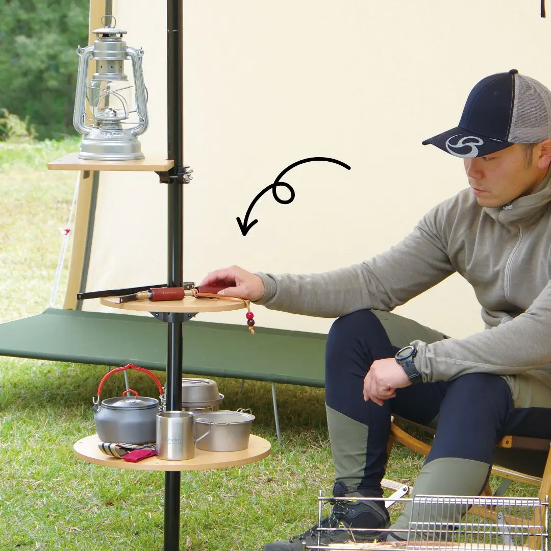 [ベルモント]ワンポールテーブル 300 キャンプ用品 アウトドア用品 机 台 【022S092】