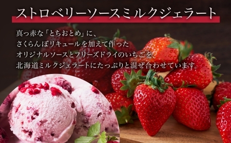 ジェラート ストロベリーソースミルクジェラート 500ml×2個