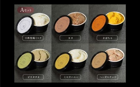 アルトラーチェ カップジェラート 6種セットA （小林牧場ミルク ・ モカ ・ かぼちゃ ・ ピスタチオ ・ ミルクハニー ・ ヘーゼルナッツ） 6個 ジェラート アイス アイスクリーム デザート スイーツ セット 詰め合わせ 詰合せ 北海道 北広島市 冷凍