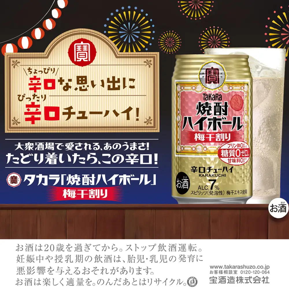 【返礼品事業者：株式会社イズミック三重支店】宝　焼酎ハイボール　梅干割り　350缶×24本