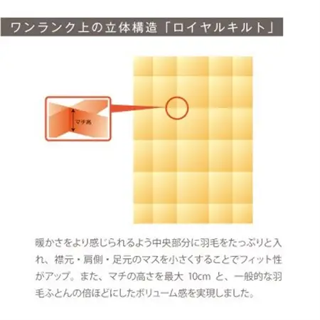 [夏用]究極に軽く、蒸れない羽毛ふとん (セミダブルロングサイズ)170×210cm(MG)【1639893】