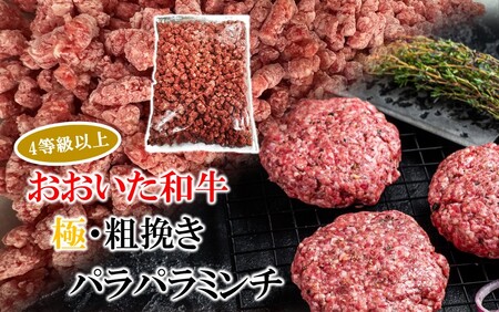 極・粗挽き! 大分県産 牛 ･ 豚 3種のパラパラミンチ 挽肉 各500g×3P ひき肉 あらびき 便利 国産 おおいた和牛 豊後牛_2589R-3