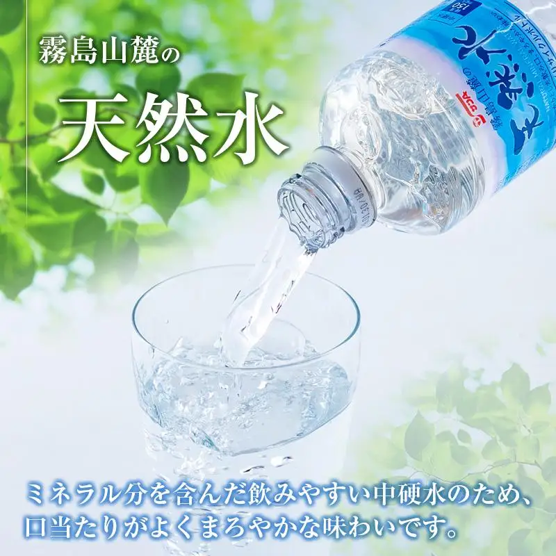 【定期便 3か月】 霧島山麓の天然水 590ml×24本入 3回 サンＡ ミネラルウォーター 飲料水 常温保存 宮崎