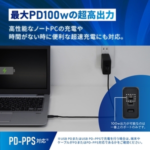 Owltech 超速AC充電器 最大PD100W出力 GaN採用 AC充電器 OWL-APD100C2A1G-BK【 ガジェット 海老名市 】