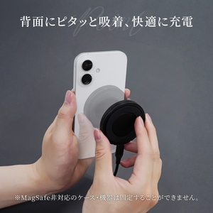 Owltech バンカーリング搭載 厚さ約9.7mm 15W急速充電対応 マグネットワイヤレス充電器 OWL-MW01-BK ブラック 【 ガジェット 海老名市 】