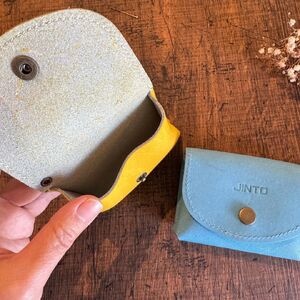 JIN ウォレット JINTO 野球 グローブ 革 小物 ミニ 財布 小銭 入れ コインケース:茶
