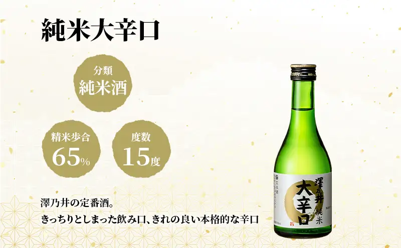 澤乃井 地酒セット 300ml×4本入
