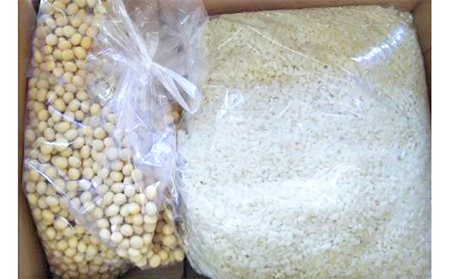 手づくり味噌セット 6kg 味噌 みそ 手づくり 食品 調味料 一等級 大豆 国産 お米 にがり 成分 赤穂 天塩 麹 美味しい 甘み 風味 マニュアル 