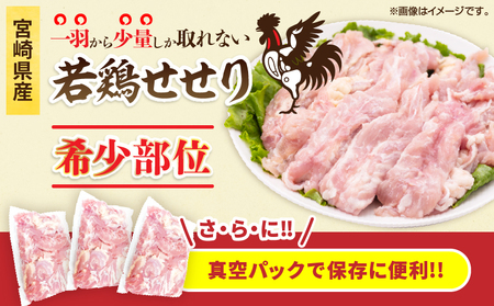 希少部位 宮崎県産 若鶏 せせり 計3kg 鶏肉_DB35-25