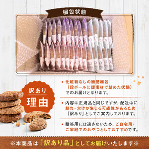 【訳あり】カントリークッキー 30枚 ココナッツ アーモンド チョコチップ 簡易梱包 クッキー