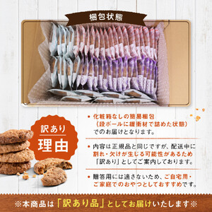 【訳あり】カントリークッキー 51枚  ココナッツ アーモンド チョコチップ 簡易梱包 クッキー