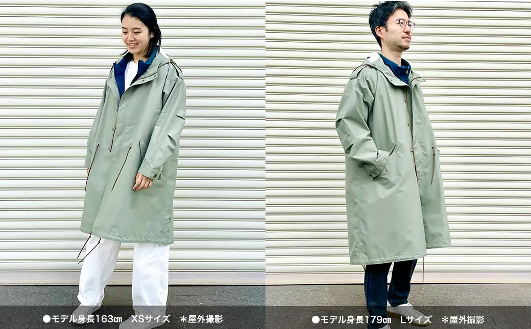 高耐候モッズコート 【送料無料 青森県 七戸町 羽織 アパレル 服 洋服 上着 羽織 コート モッズコート 秋 冬 春 ユニセックス 男性 女性 シンプル 普段着】　【02402-0420】