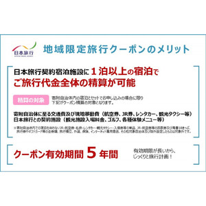 沖縄県那覇市　日本旅行　地域限定旅行クーポン30,000円分
