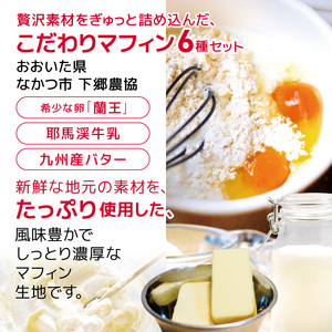 【定期便6回】リタスイーツおすすめマフィン詰め合わせ6種 | お菓子 菓子 おかし 洋菓子 焼き菓子 手作り マフィン おすすめ 詰め合わせ おやつ デザート スイーツ ティータイム カフェスイーツ 6種 セット 定期 定期便 大分県 中津市