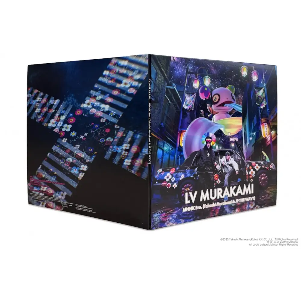 【ふるさと納税限定セット】12 inchレコード盤『LV MURAKAMI』トレーディングカード2パック入り