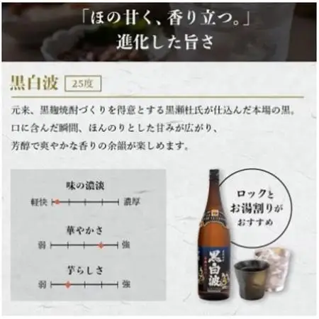 【毎月定期便】鹿児島限定粒露と黒白波 1.8L×各1本セット HH0-0005 全6回【配送不可地域：離島】【4070922】