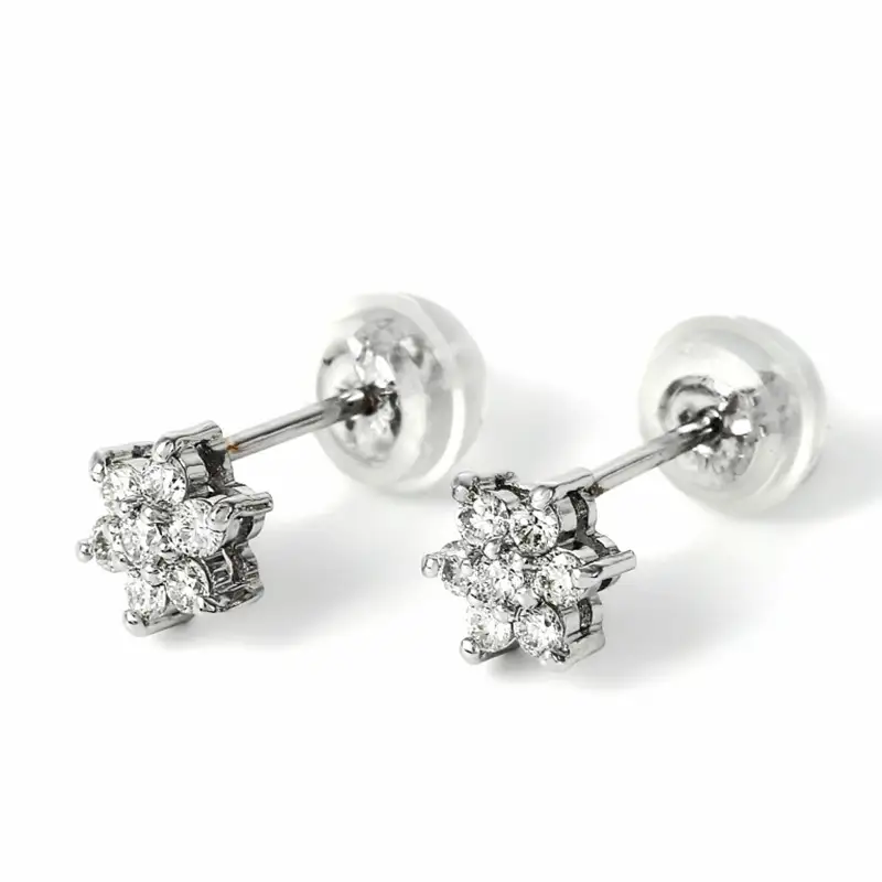 プラチナダイヤ　ピアス　トータル0.2ct　E280DI-P NSAN007
