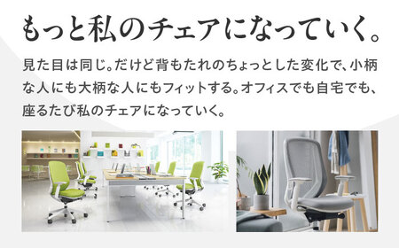 【ベージュ】オフィスチェアオカムラ  シルフィー　ホワイトボディ　(可動ヘッドレストタイプ) オフィスチェア [AKAA019-5]