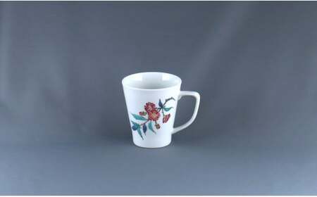 有田焼 マグカップ〈吉野桜文〉【赤絵白磁硯処 雪月花】食器 器 うつわ 手描き 伝統工芸 ギフト 贈り物 45000円 A45-326