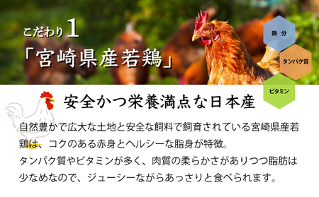 ＜3ヶ月定期便・数量限定＞ 小分け＆バラバラ！宮崎県産鶏ももカット 合計4.5kg (250g×6袋×3ヶ月定期便)_K043-T001