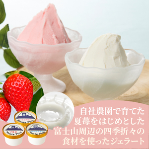 富士山まるごとジェラート　ミルク特別セット ジェラート 氷菓子 スイーツ 夏いちご 詰め合わせ