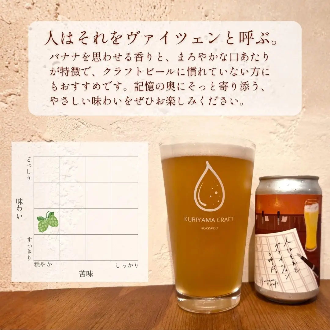 【樽生15L】クラフトビール「人はそれを“ヴァイツェン”と呼ぶ。」（Weizen）北海道栗山町くりやまクラフト