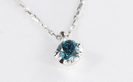 ブルーダイヤ 0.1CT ダイヤモンド ペンダント Ｐ495BD-Ｐ　ネックレス ダイヤ ジュエリー