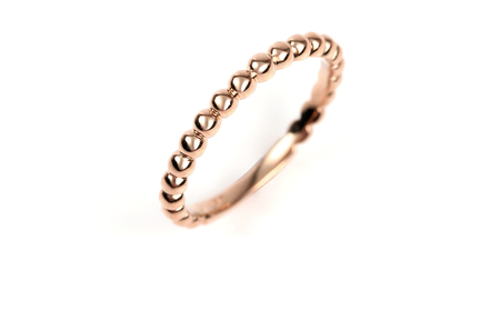 K18 ボールデザインリング Ｒ3999-R ピンクゴールド【6号～18号（0.5号刻み）】 PG ジュエリー リング