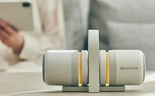 リズム 防水ポータブルシアタースピーカー MAGSPEAKER DUO ブラック　【11100-1817】