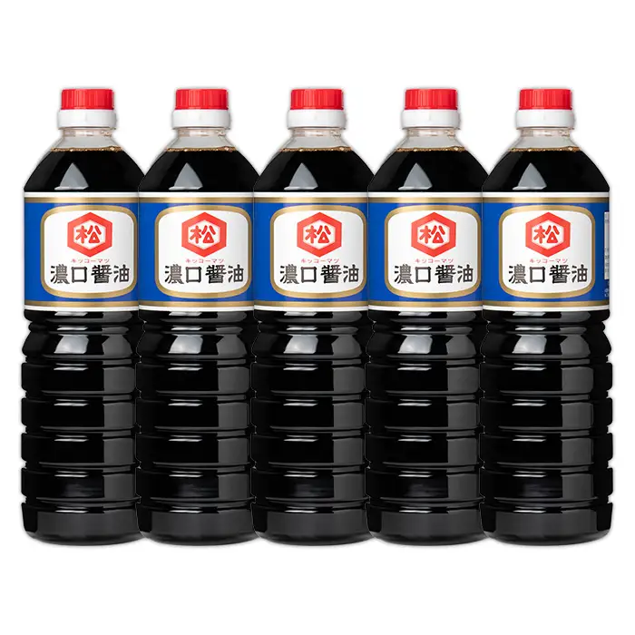 鹿児島 濃口醤油（1,000ml×5本）セット 松藤味噌醤油醸造工場 国産 九州 鹿児島産 九州醤油 天然醸造 しょうゆ 調味料 常温 常温保存【00-128-03】