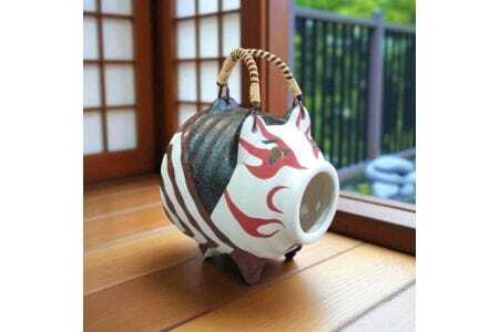 蚊取り豚 歌舞伎 隈取り柄 浮世絵