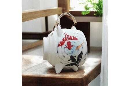 蚊取り豚　金魚柄