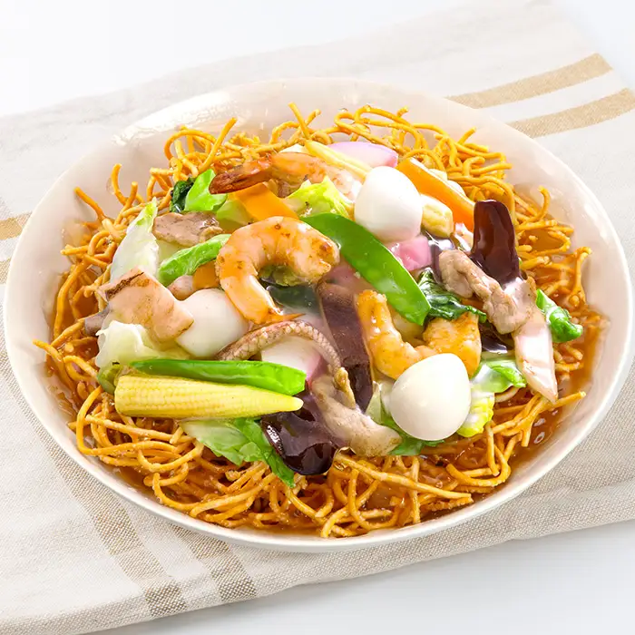 横浜かた焼きそば40人前 ！2人前（119.4g）×20袋 あんかけスープ付き！太麺  【00-089-07】