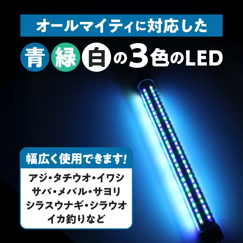 船釣り・堤防釣りに最適!LEDで魚を誘う|z029-20m[172C10]船釣 堤防 