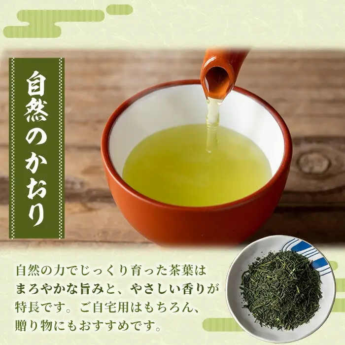 緑茶「自然のかおり 松」 茶葉 100g×3袋 有機栽培 の 鹿児島 の お茶! 米丸製茶 日本茶 【00-035-06】