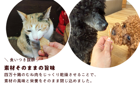 ペット おやつ ジャーキー　四万十鶏むね肉ジャーキー 50g×4袋　犬猫用 無添加 国産