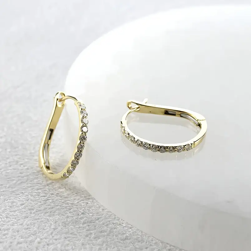 18金 フープ ピアス 18k ダイヤモンド フープピアス レディース 大きめ ゴールド ペア ダイヤ 0.5ct 中折れ式 貫通式 イエローゴールドK18 18k ジュエリー シンプル 人気 普段 使い 250226hy203y SWAA282-k18