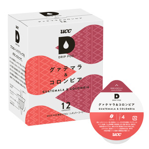 コーヒー カプセル 12P×3箱 UCC グァテマラ&コロンビア DPGC002 DRIP POD専用 ドリップポッド 専用カプセル ダークチョコレートのような甘み 静岡県 富士市 [sf103-006]
