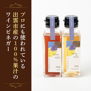 ワインビネガー2020年紅白100ml　2本セット