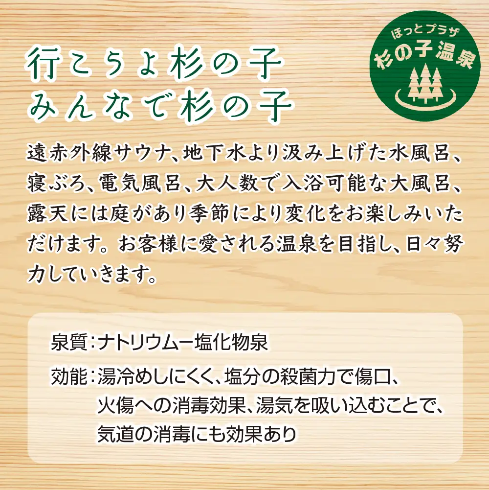 ほっとプラザ　杉の子温泉　入浴回数券 11枚セット　【02402-0406】