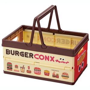 折りたたみ収納ボックス バーガＣＯＮミックス 7-218