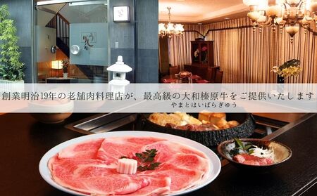 お食事券　22,000円分／ 大和榛原牛 商品券 割引券 ランチ ディナー 飲食店 すき焼き しゃぶしゃぶ ステーキ 焼肉 うし源本店 奈良県 宇陀市 ふるさと納税