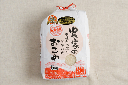 【9ヵ月定期便】北海道南るもい産　ゆめぴりか(白米)5kg R011-036