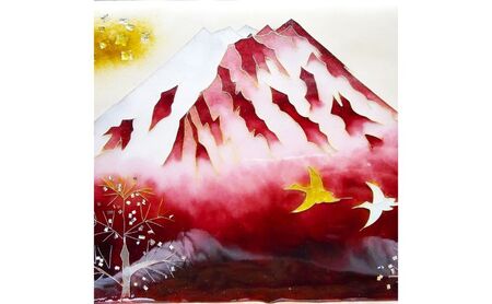 七宝額絵《飛翔文様富士》額絵 絵 絵画 額装 インテリア 装飾品 工芸 工芸品 伝統工芸 伝統 七宝 七宝焼き しっぽうやき 焼き物 芸術 芸術品 作品 芸術作品 工芸作品 受注生産 職人 職人技 富士山 富士 山 風景 風景画