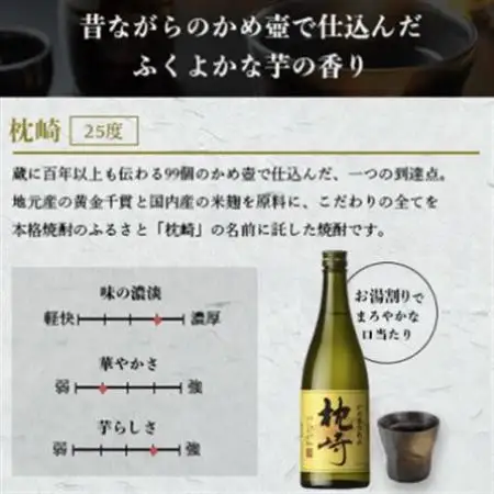 かめ壺仕込み「枕崎 720ml」×4本 B9-5【配送不可地域：離島】【1655530】