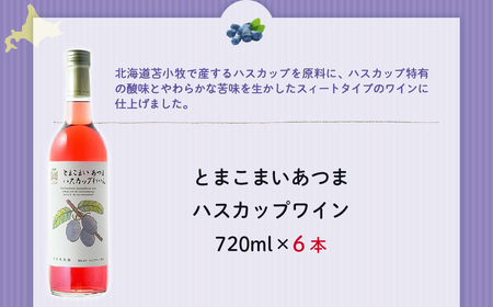 とまこまい あつまハスカップワイン　720ml　6本 NAX045