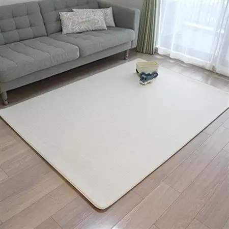 popomi 抗菌もちもちプレイマット　モダングレー＆リネンベージュ　140×200×1.6cm【1653067】
