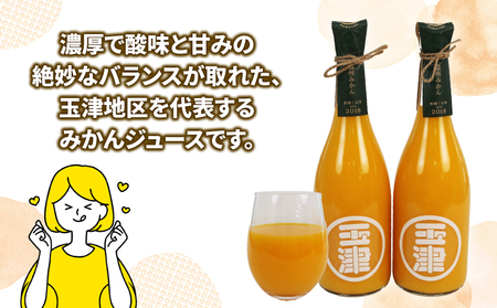 みかんジュース 720ml× 12本 玉津柑橘倶楽部 ジュース H040-072052